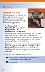 Services for People With Disabilities: Guide to Government of Canada Services for People With Disabilities and Their Families - Canada, Page 15