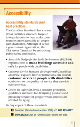 Services for People With Disabilities: Guide to Government of Canada Services for People With Disabilities and Their Families - Canada, Page 18