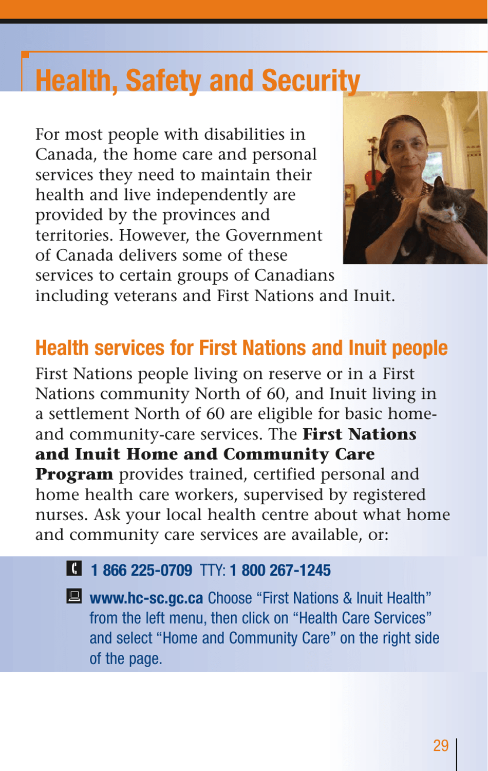 Services for People With Disabilities: Guide to Government of Canada Services for People With Disabilities and Their Families - Canada, Page 30