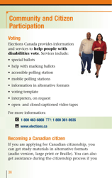 Services for People With Disabilities: Guide to Government of Canada Services for People With Disabilities and Their Families - Canada, Page 37