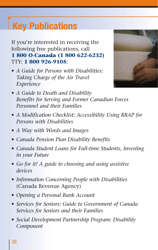 Services for People With Disabilities: Guide to Government of Canada Services for People With Disabilities and Their Families - Canada, Page 39