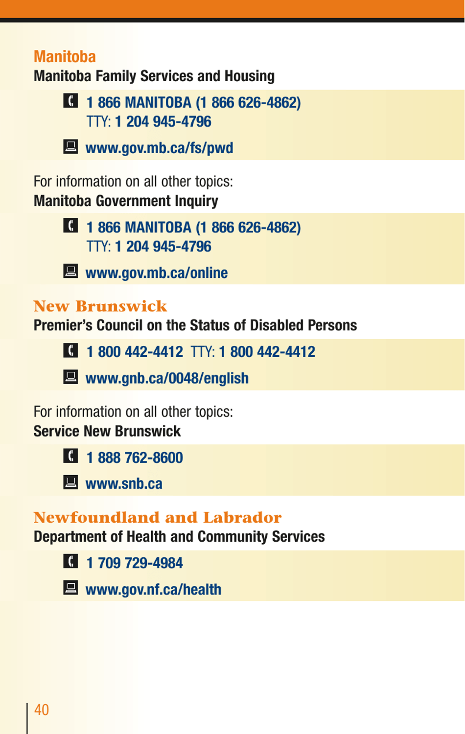 Services for People With Disabilities: Guide to Government of Canada Services for People With Disabilities and Their Families - Canada, Page 41