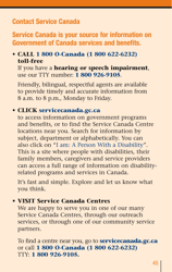 Services for People With Disabilities: Guide to Government of Canada Services for People With Disabilities and Their Families - Canada, Page 46