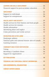 Services for People With Disabilities: Guide to Government of Canada Services for People With Disabilities and Their Families - Canada, Page 6