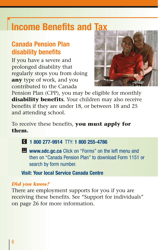 Services for People With Disabilities: Guide to Government of Canada Services for People With Disabilities and Their Families - Canada, Page 7
