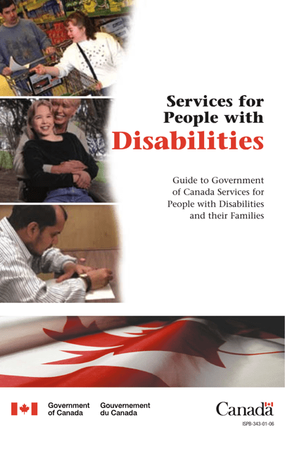 Services for People With Disabilities: Guide to Government of Canada Services for People With Disabilities and Their Families - Canada