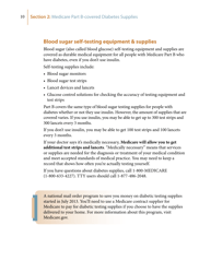 Medicare&#039;s Coverage of Diabetes Supplies &amp; Services, Page 10