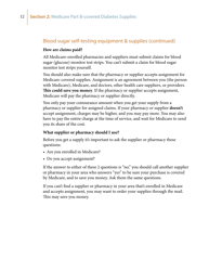 Medicare&#039;s Coverage of Diabetes Supplies &amp; Services, Page 12