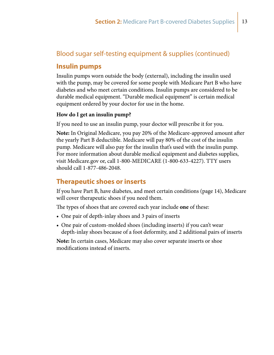 Medicares Coverage of Diabetes Supplies  Services, Page 13