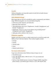 Medicare&#039;s Coverage of Diabetes Supplies &amp; Services, Page 16
