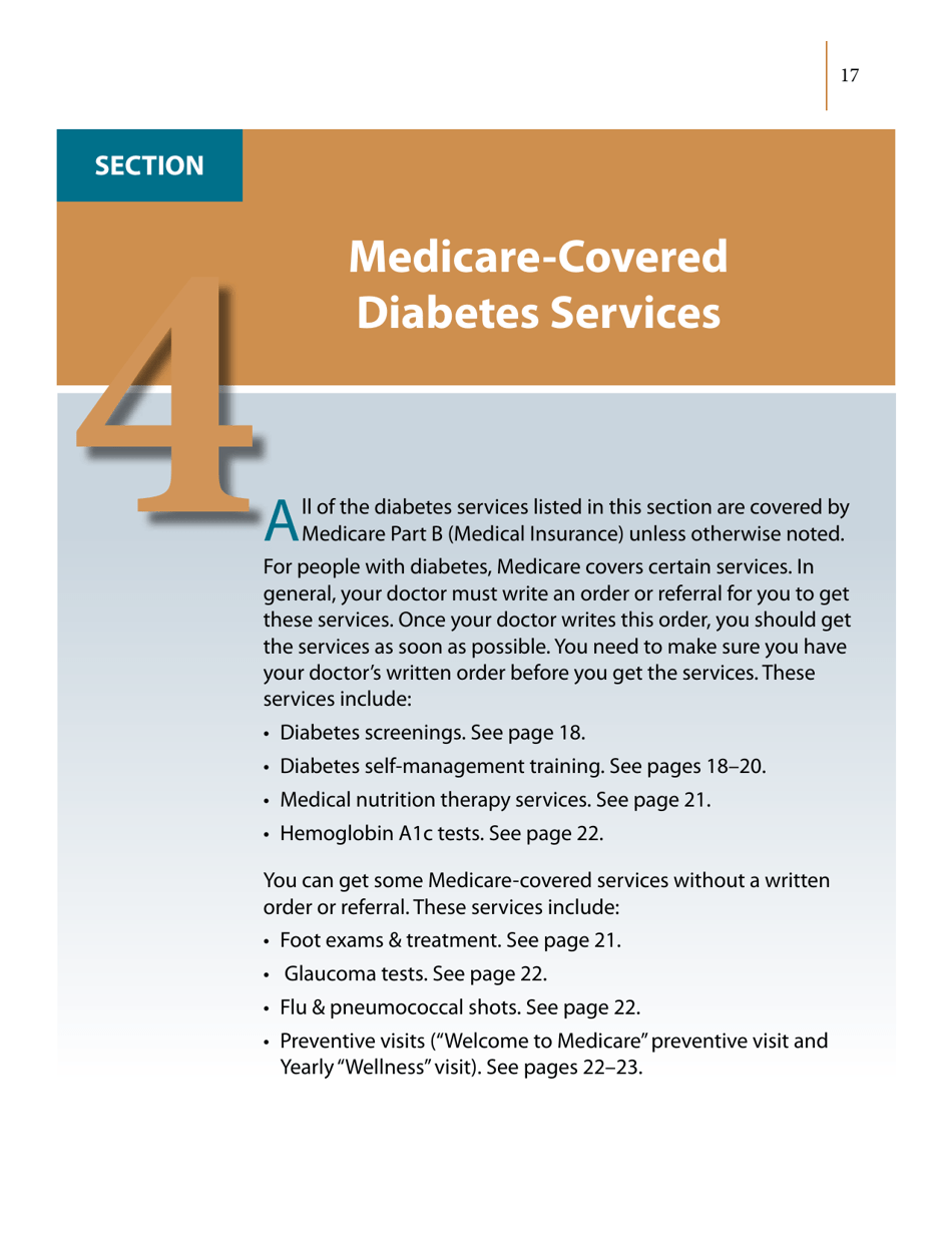 Medicares Coverage of Diabetes Supplies  Services, Page 17