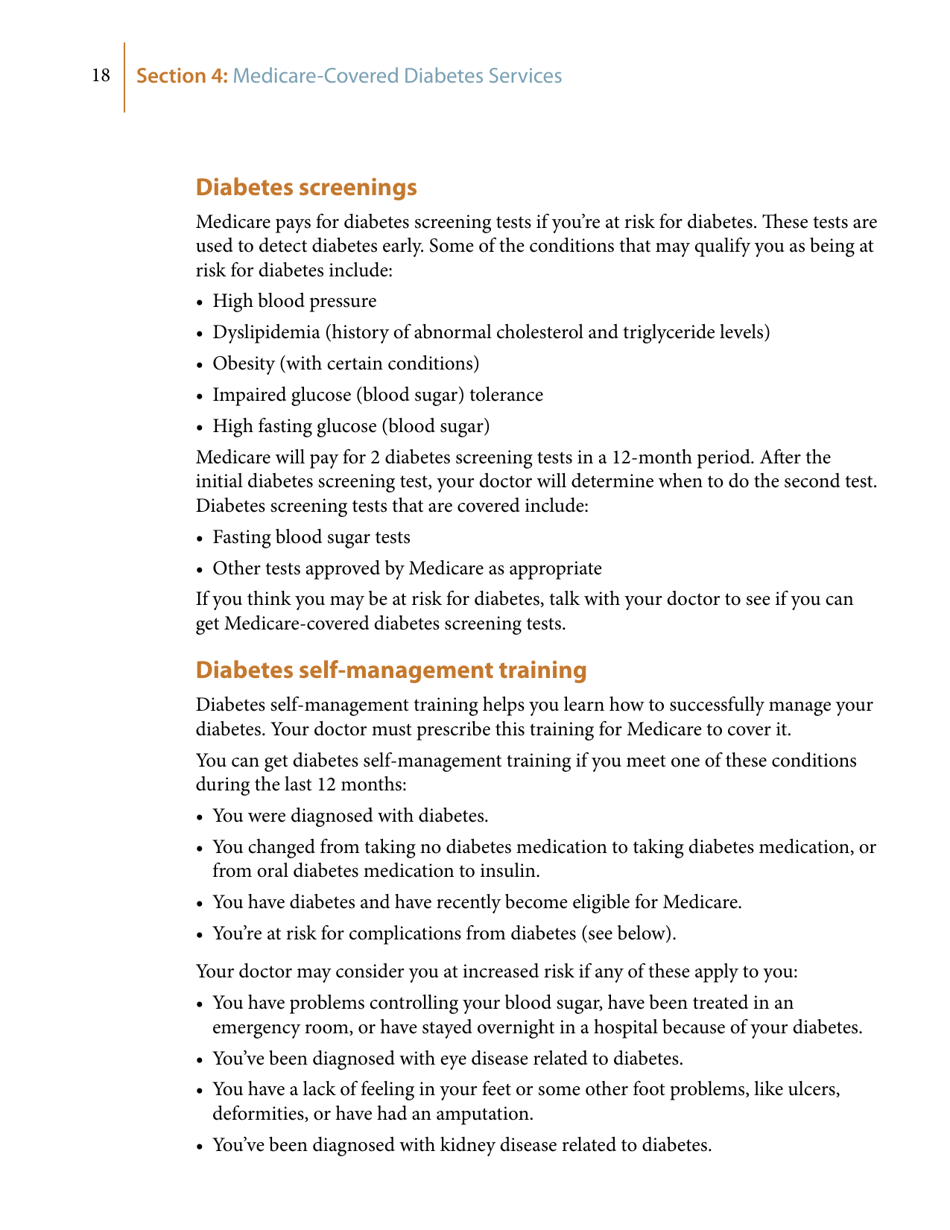 Medicares Coverage of Diabetes Supplies  Services, Page 18
