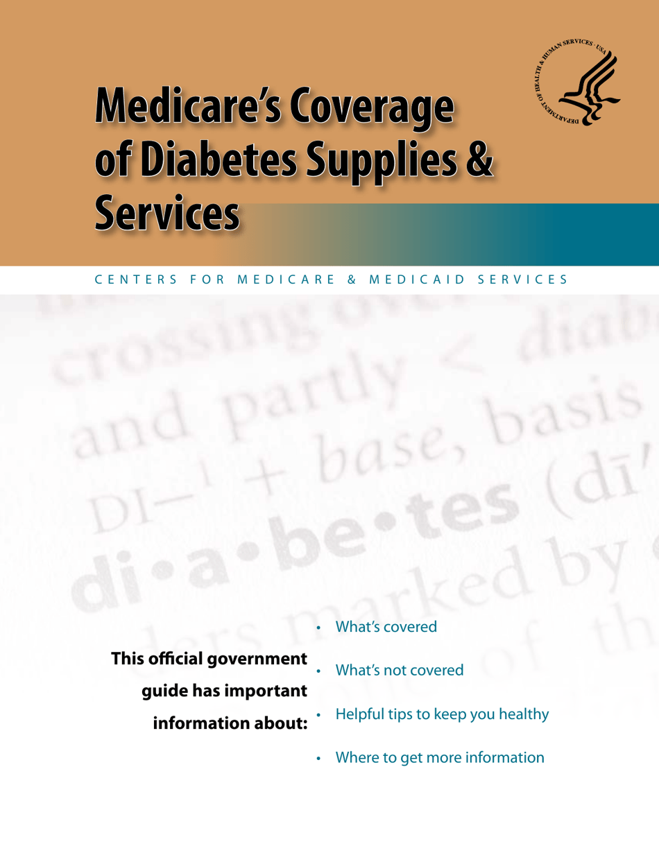 Medicares Coverage of Diabetes Supplies  Services, Page 1