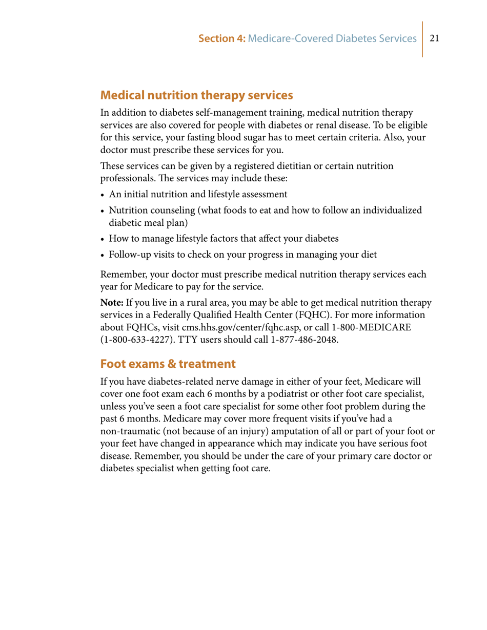 Medicares Coverage of Diabetes Supplies  Services, Page 21