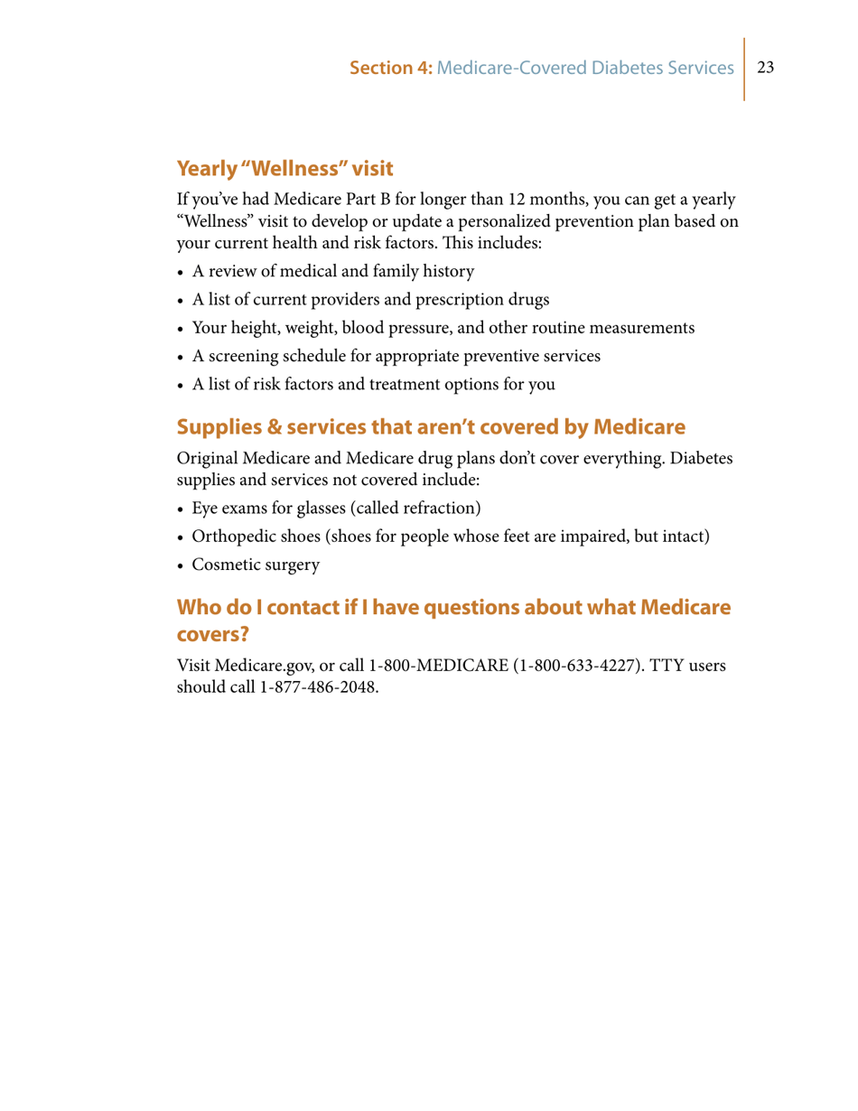 Medicares Coverage of Diabetes Supplies  Services, Page 23