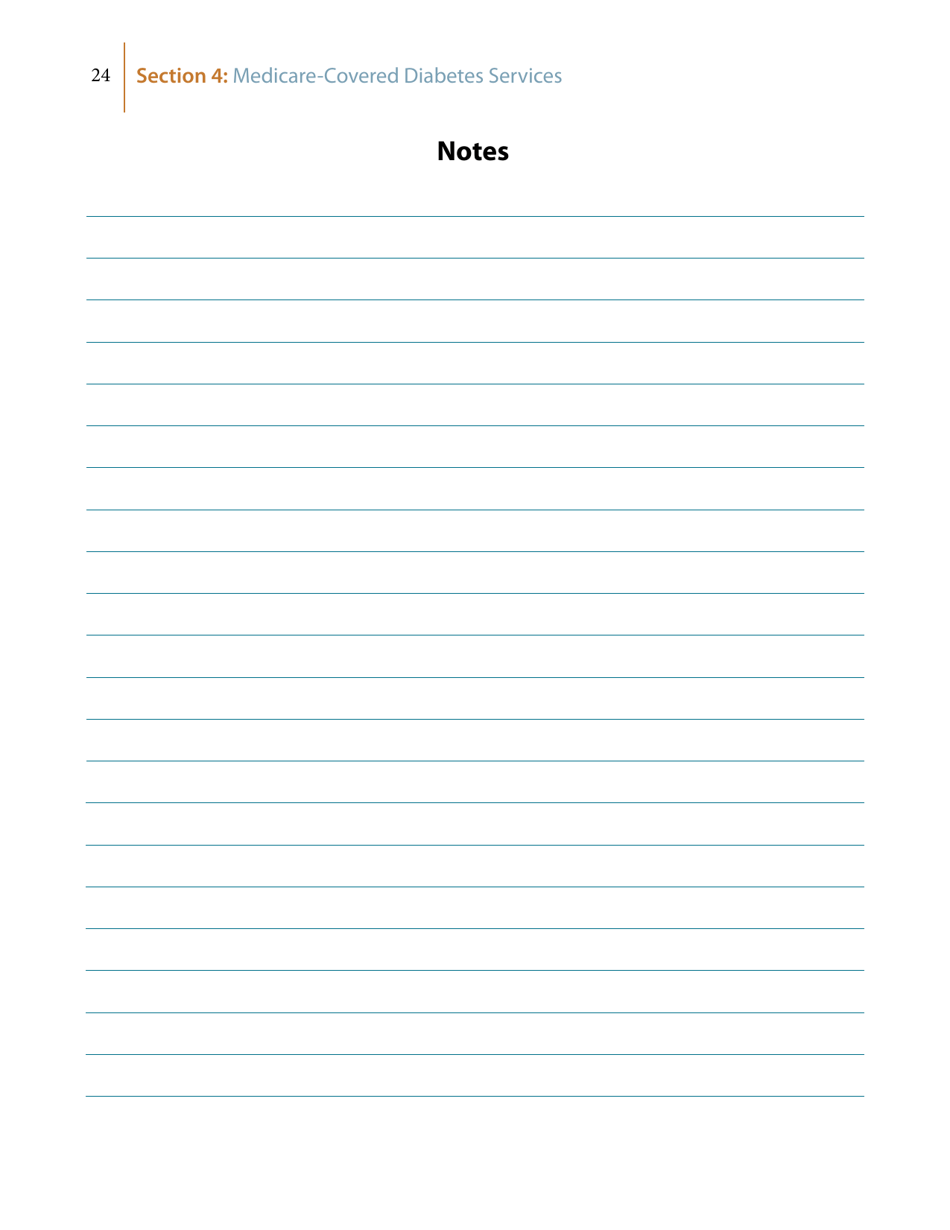 Medicares Coverage of Diabetes Supplies  Services, Page 24