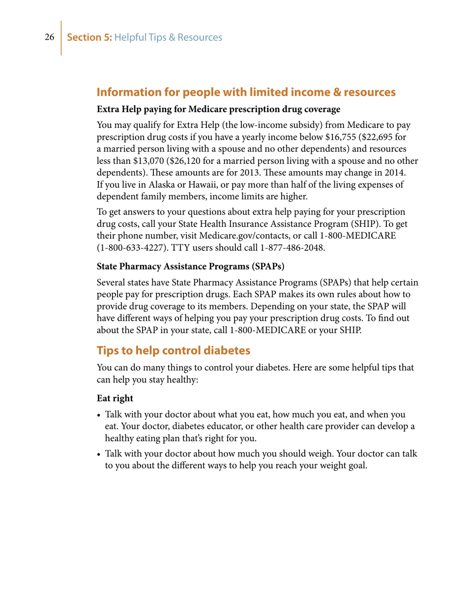 Medicares Coverage of Diabetes Supplies  Services, Page 26
