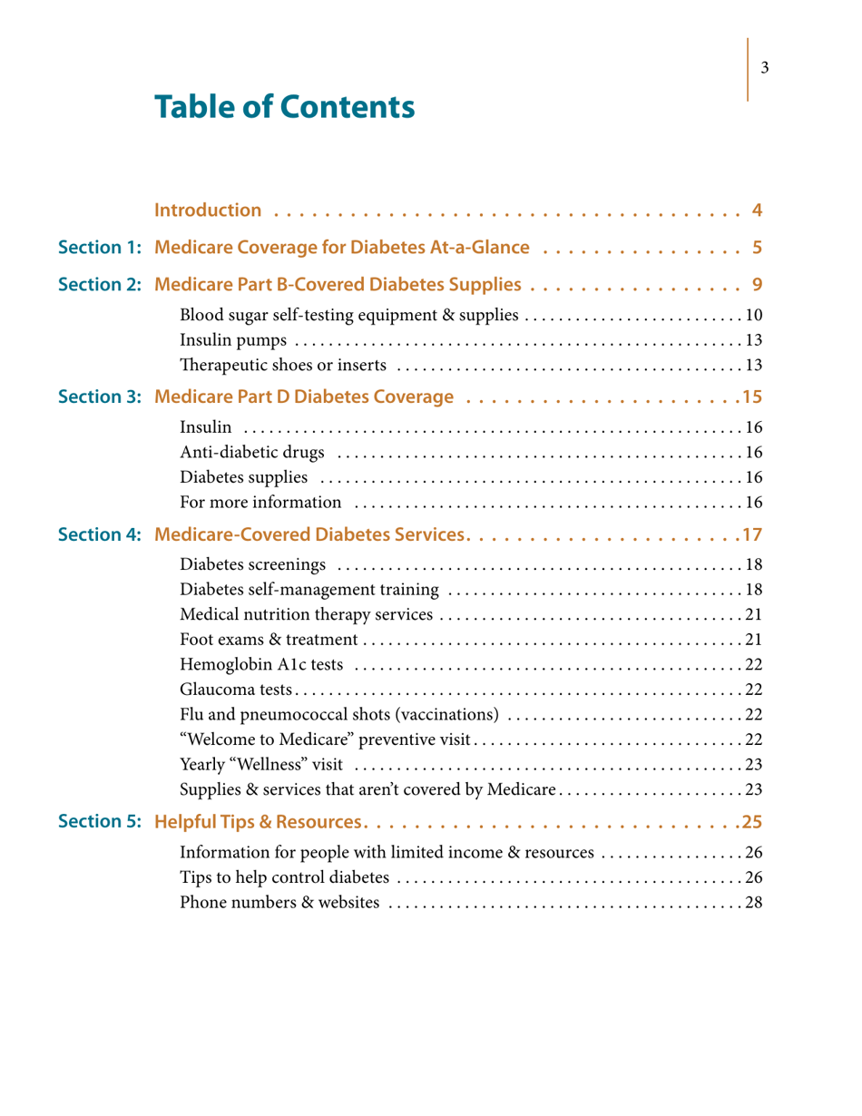 Medicares Coverage of Diabetes Supplies  Services, Page 3