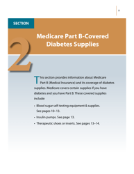 Medicare&#039;s Coverage of Diabetes Supplies &amp; Services, Page 9