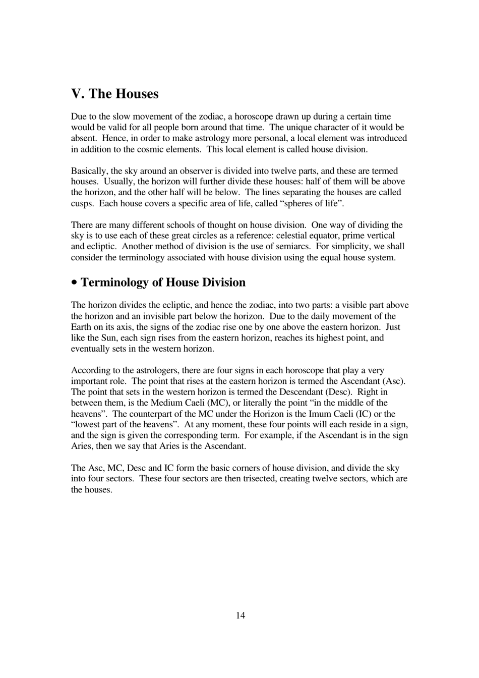 The Mathematics of Astrology: Does House Division Make Sense? - Undergraduate Research Opportunities Programme in Science, National University of Singapore - Singapore, Page 15