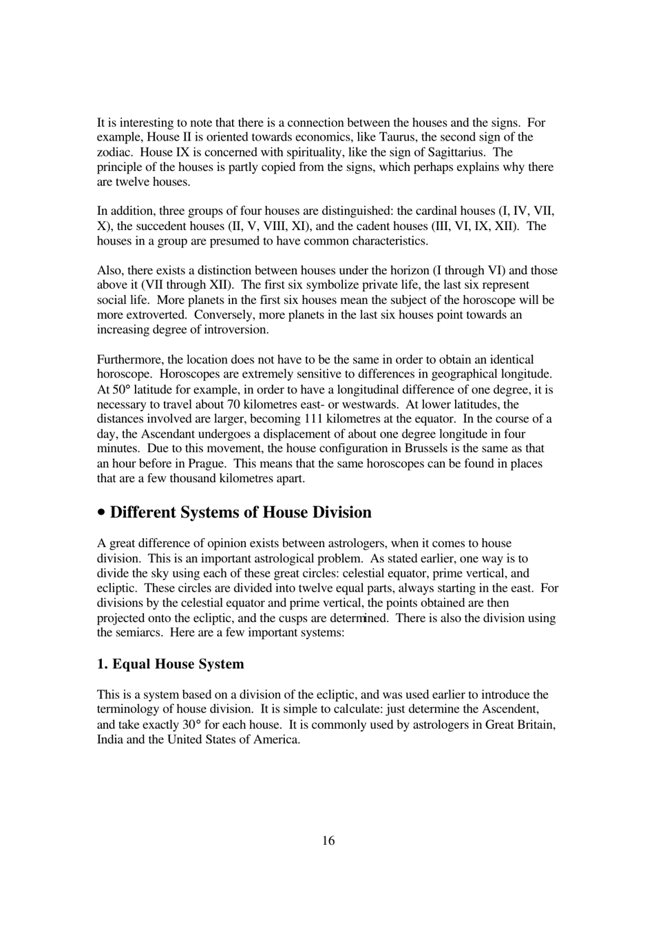 The Mathematics of Astrology: Does House Division Make Sense? - Undergraduate Research Opportunities Programme in Science, National University of Singapore - Singapore, Page 17