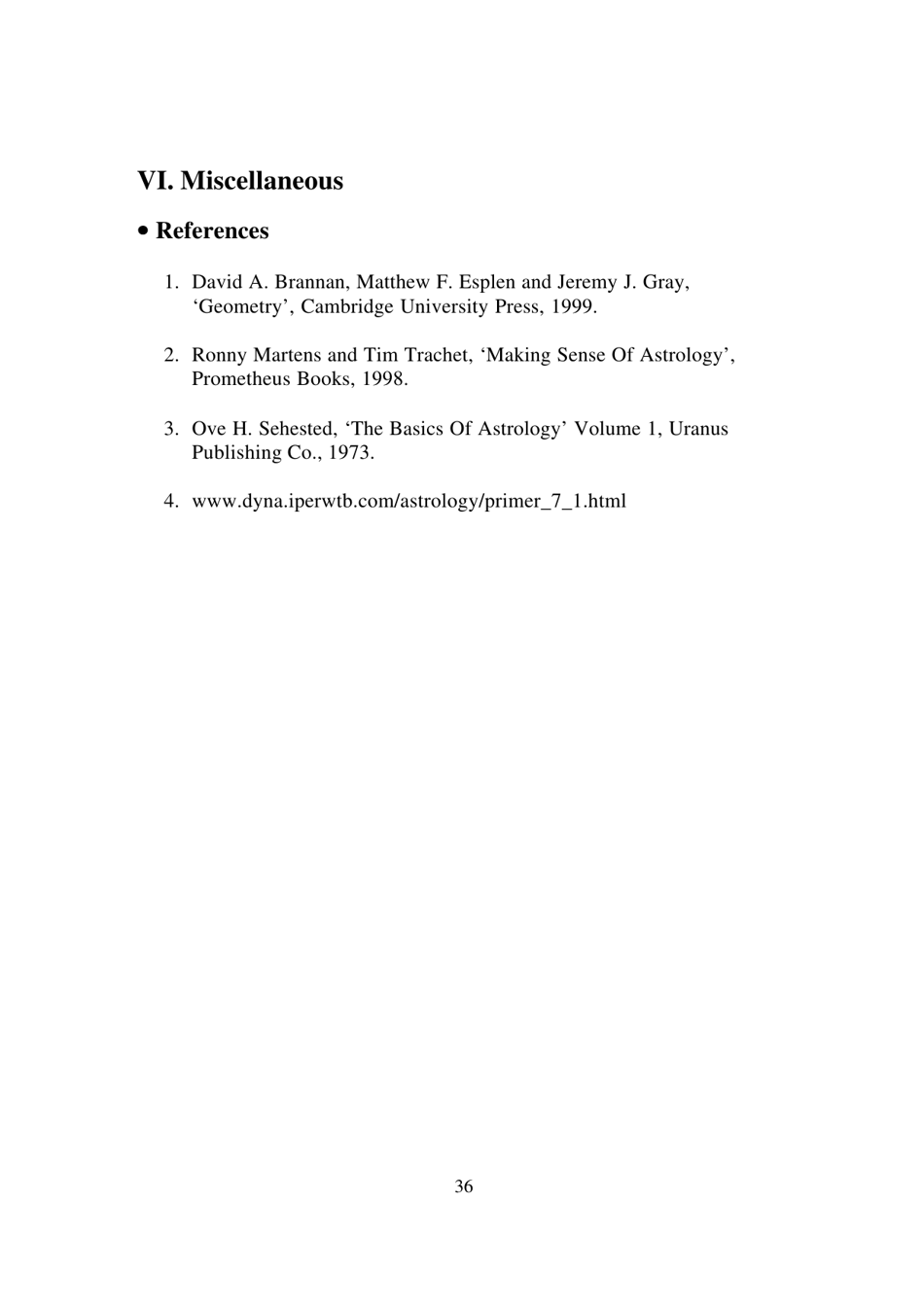 The Mathematics of Astrology: Does House Division Make Sense? - Undergraduate Research Opportunities Programme in Science, National University of Singapore - Singapore, Page 37