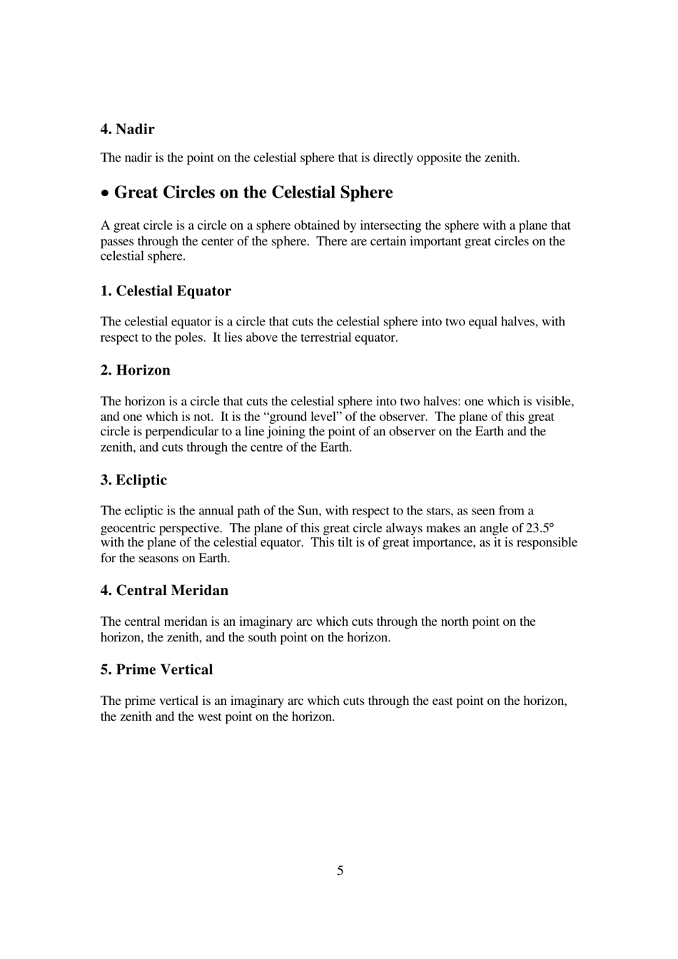The Mathematics of Astrology: Does House Division Make Sense? - Undergraduate Research Opportunities Programme in Science, National University of Singapore - Singapore, Page 6