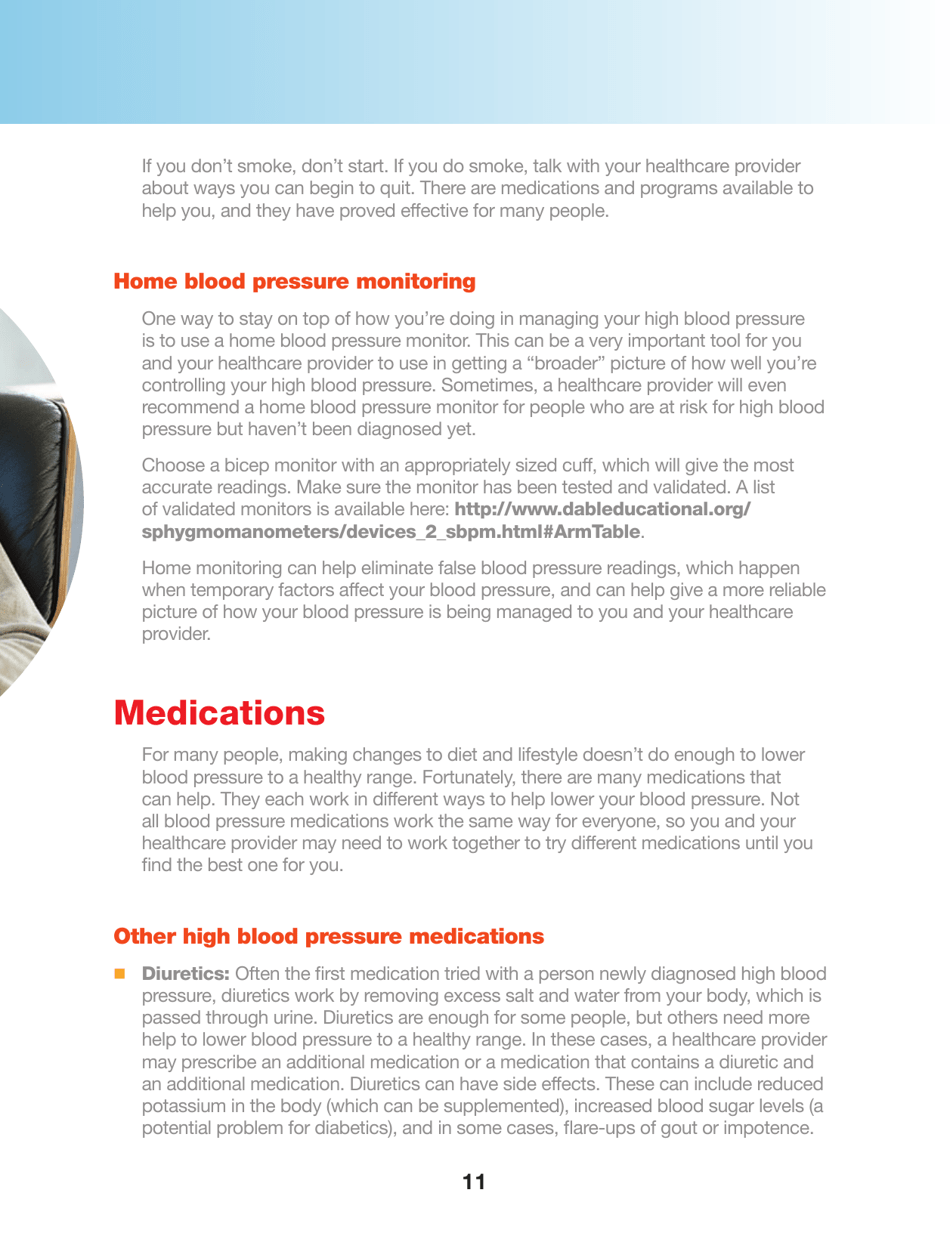 Understanding and Managing High Blood Pressure - American Heart Association, American Stroke Association, Page 11