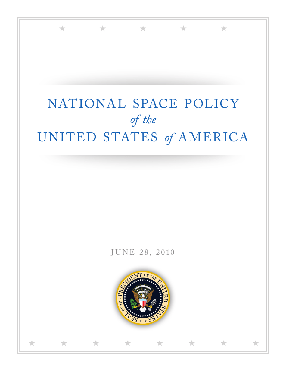 National Space Policy of the United States of America Download