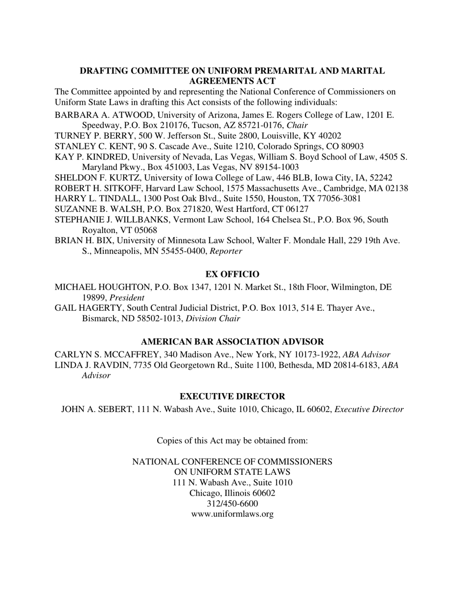 Uniform Premarital and Marital Agreements Act - Uniform Law Commission, Page 3