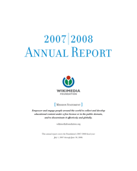 2007-2008 Wikimedia Foundation Annual Report, Page 3