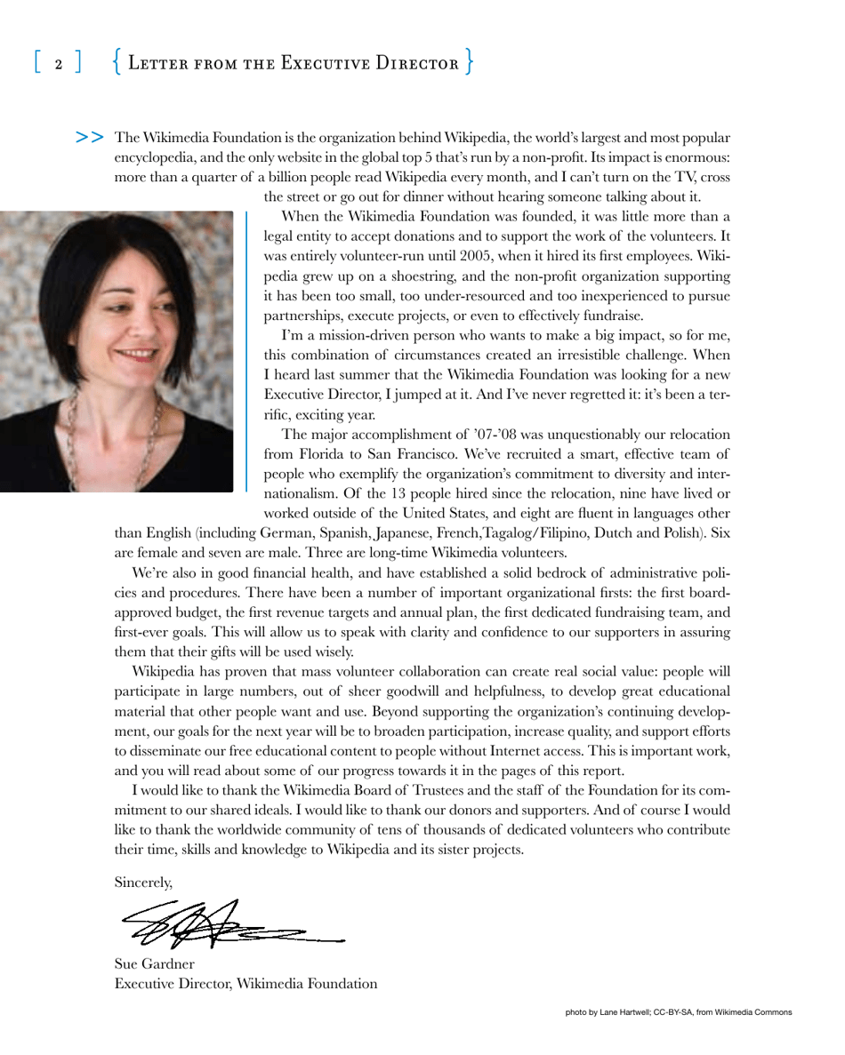 2007-2008 Wikimedia Foundation Annual Report, Page 4