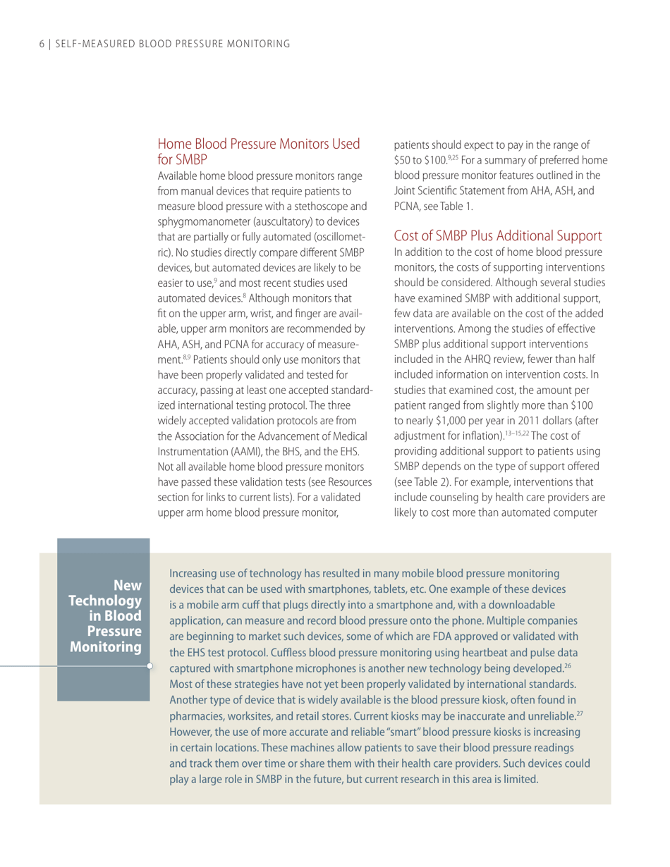 Self-measured Blood Pressure Monitoring: Action Steps for Public Health Practitioners, Page 10