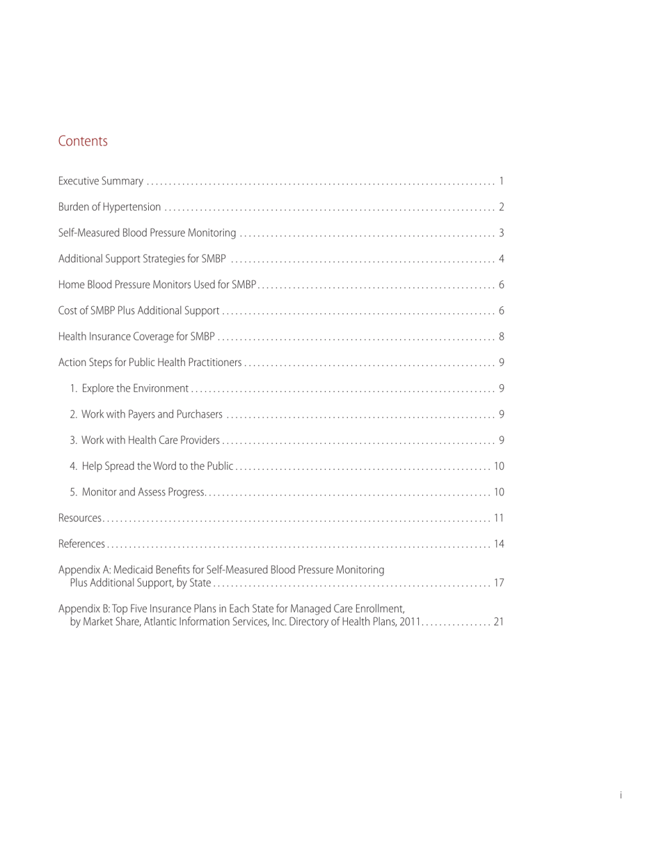 Self-measured Blood Pressure Monitoring: Action Steps for Public Health Practitioners, Page 3