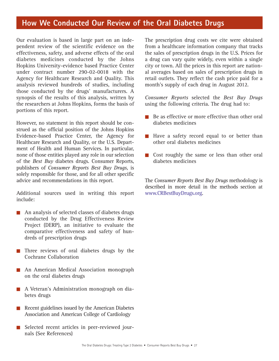 Consumer Reports Best Buy Drugs - the Oral Diabetes Drugs: Treating Type 2 Diabetes, Page 27