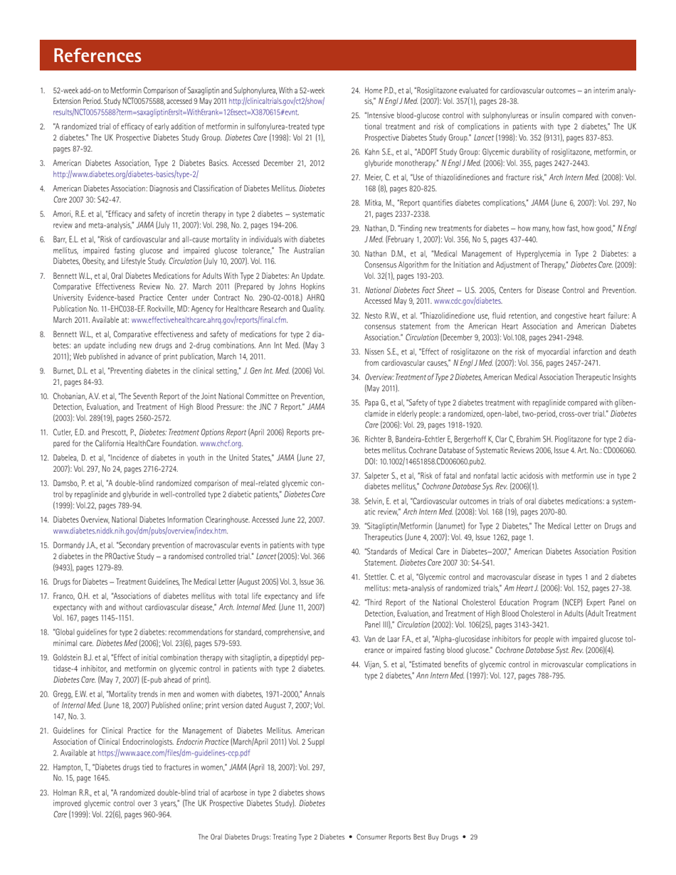 Consumer Reports Best Buy Drugs - the Oral Diabetes Drugs: Treating Type 2 Diabetes, Page 29