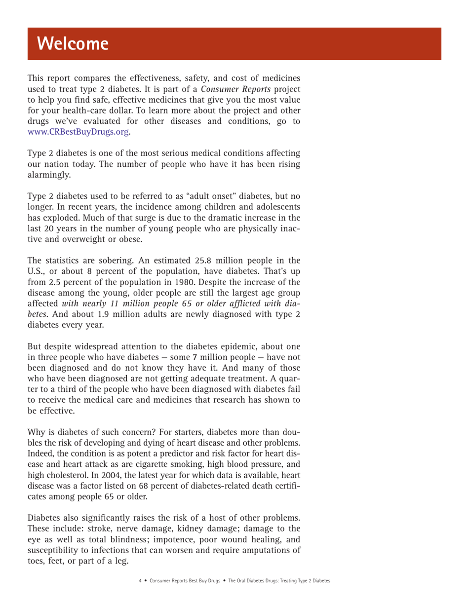 Consumer Reports Best Buy Drugs - the Oral Diabetes Drugs: Treating Type 2 Diabetes, Page 4