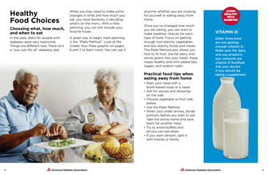 Living Healthy With Diabetes: a Guide for Adults 55 and up - American Diabetes Association, Page 3