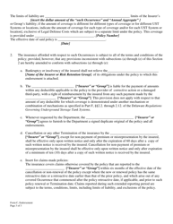 Form C Insurance Endorsement - Delaware, Page 2