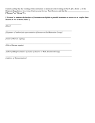 Form C Insurance Endorsement - Delaware, Page 3