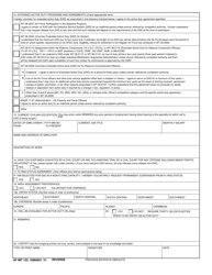 AF IMT Form 125 &quot;Application for Extended Active Duty With the United States Air Force&quot;, Page 2