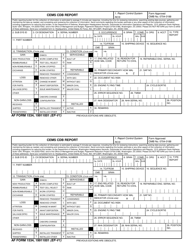 Document preview: AF Form 1534 Cems CDB Report