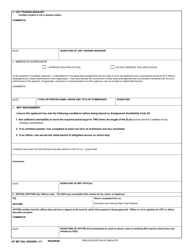 AF IMT Form 204 Educational Leave of Absence (ELA) Request, Page 2
