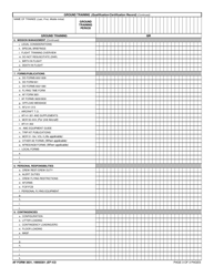 AF Form 3831 Ground Training (Qualification/Certification Record), Page 3