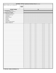 AF Form 3833 Secondary Aircraft (Qualification Training Record), Page 2