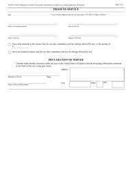Administrative Subpoena to Produce Documents, Information or Objects, or to Permit Inspection of Premises, Page 3