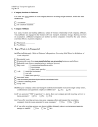 Solid Waste Transporter Permit Application - Delaware, Page 3