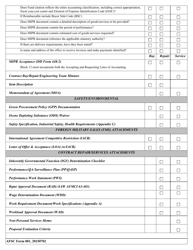 AFSC Form 001 Incoming MIPR Checklist, Page 2