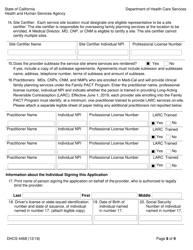Form DHCS4468 Family Pact Provider Application - California, Page 8