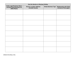 Form DHCS5140 Disclosure to Dhcs - California, Page 4